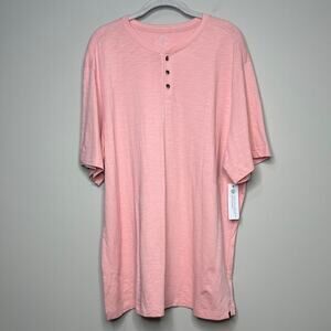 NWT Even Tide Short Sleeve T-Shirt Men's Size XL 3-Button